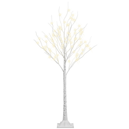 PreLit Birch Tree 72 Light LEDLighted Trees & Branches & Reviews
